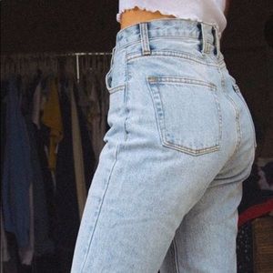 John Galt Brandy Melville Mom Jeans Light Wash